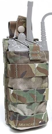 LBX Multicam Radio Pouch, 2 Pocket, Nylon/Polyester, Snap Closure