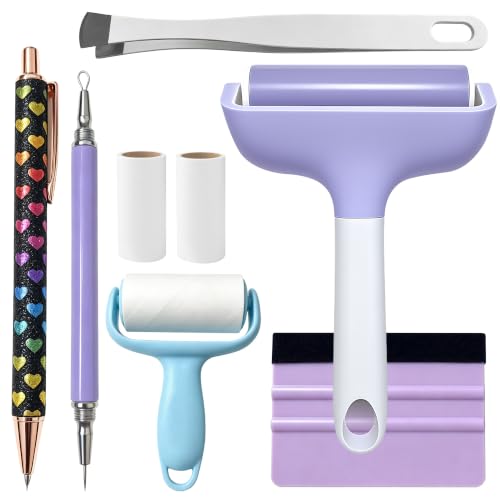 MADEQUIP Vinyl Craft Tool Kit 6 PCS with Brayer Roller Weeding Pen Squeegee by MADEQUIP - Used condition - US$17.47