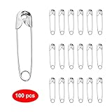 100pcs Small Silver Safety Pins 20mm – Nickel Plated Mini Safety Pins for Sewing, Clothes, Arts And Crafts, Dressmaking, Jewellery, DIY And Repairs - Image 3