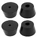 Produktbild sourcing map 4 Stück 40 mm x 22 mm Kegelförmige Gummifüße für Möbel, Schwarz de