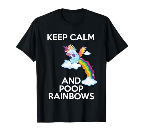 Licorne qui bouge arc-en-ciel T-Shirt