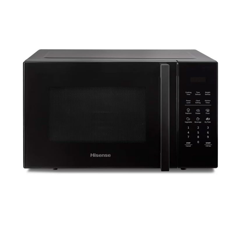 Hisense H29MOBS9H Four micro-ondes, 29 Litres, Plaque XL, Niveaux multiples, Mode Éco, Programmes automatiques, Commande tactile, Noir