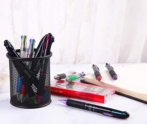 Ipienlee Multicolor Ballpoint Pens 0.7Mm Ball Point Pen 4 Color Ink (Black, Blue, Red, Green) In One Retractable Ballpoint Pen For Office School Supplies Pack Of 24 #TOP6