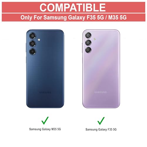 Image of Zapcase Back Case Cover for Samsung Galaxy M35 5G | Compatible for Samsung M35 5G Back Cover | Clear Case with Camera Protection | (TPU + PC | Matte Black)