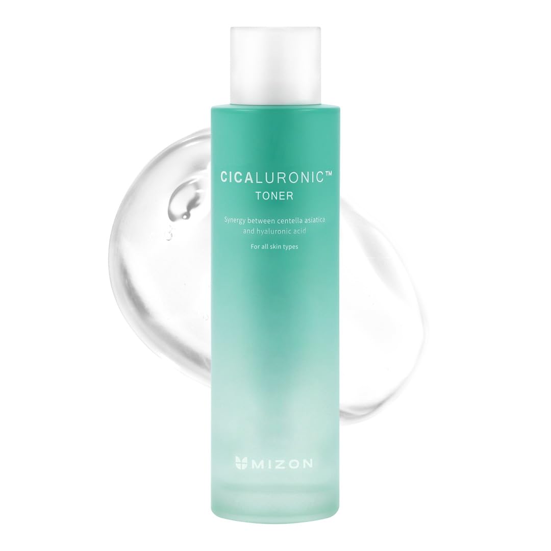 – [MIZON] CICALURONIC Toner (150ml) Korean Skincare - Prime & Shine – Your Skin’s First Step to Hydration and Glow - Improves Skin Tone - Deep hydratation