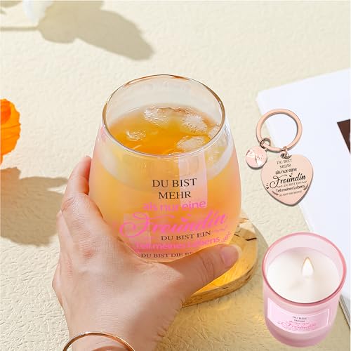 Arefen Geschenke für Freundin Frauen Weingläser Geburtstagsgeschenk für Frauen Personalisierte Geschenke für Beste Freundin Dankeschön… – Ansicht 9