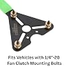 OEMTOOLS 26550 A/C Clutch Holding Tool, Adjustable Pin, Fits Vehicles with 1/4-20 Fan Clutch Mounting Bolts, Vehicle Air Conditioner Repair Clutch Installation and Removal