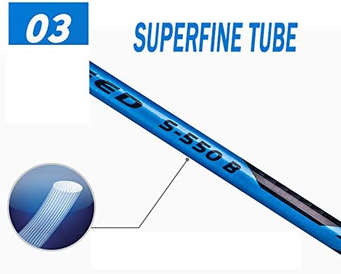 Miniatura 6 de Senston - Juego de raqueta de bádminton de grafito de alta calidad para 2 jugadores, incluye 1 bolsa de bádminton, 2 raquetas2 agarres