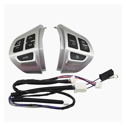 Bouton de volume volant pour Mitsubishi Lancer ASX Outlander 2007-2011 argent