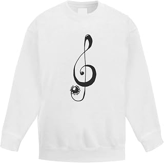 Azeeda 'Floral Treble Clef' Kid's Sweatshirt/Jumper (12-13 Years) (KW00023243)