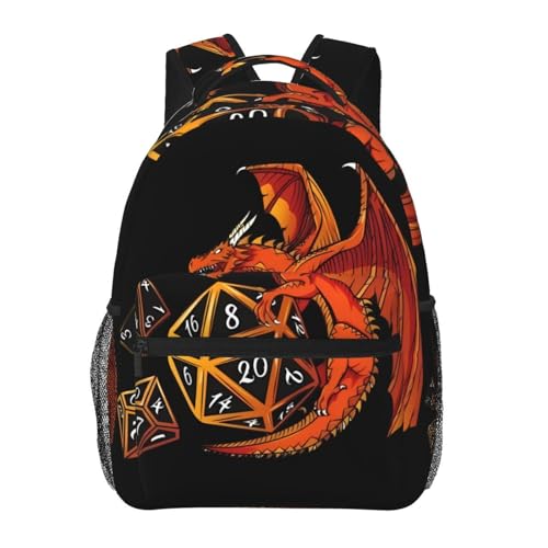 Dungeonss Game Backpack Dragons Backpack Casual Travel Daypack Laptop Bag for Men and Women2