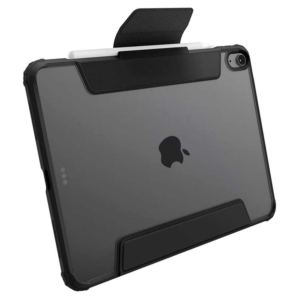 Spigen Ultra Hybrid Pro Hülle Für IPad Air 11" & 10.9" (2020-2025) – Mit Air Cushion, Ständer & Klarem Design In Schwarz