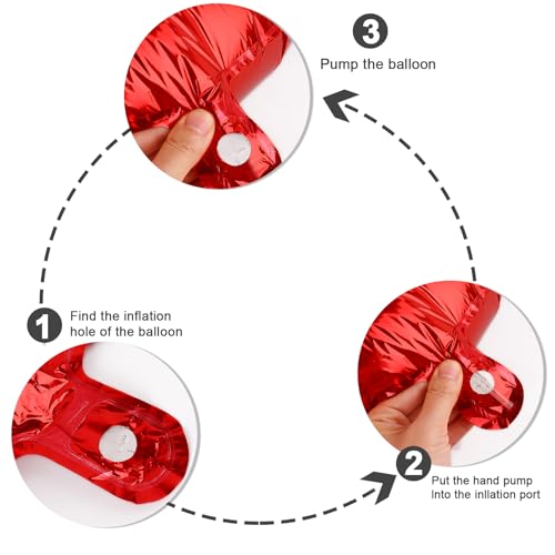 Image of 1 Balloon Numbers Birthday Decorations, 40In Red Balloons for Men Women | Eye-catching Appearance, Perfect Decorative Centerpieces, Convenient Self-sealing Structure, Widely for Various Occasions