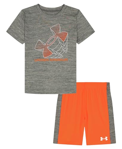 Image of Under Armour Boys 2-piece Short Sleeve Graphic T-Shirt and Shorts Set, Lightweight & Breathable