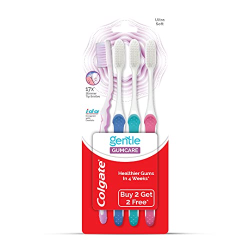 Image of Colgate Sensitive Plus Toothpaste, With Pro Argin Formula for Sensitivity Relief, 70gm (Buy 1 Get 1 Free) & Colgate Gentle Gumcare Toothbrush - 4Pcs (Buy 2 Get 2 Free)