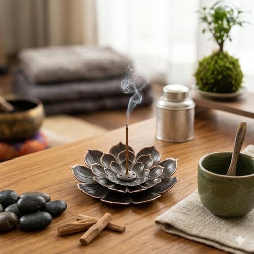 Image of CraftVatika Incense Stick Holder, Incense Burner, Incense Holder for Sticks Puja Decoration Items for Home, Incense Agarbatti Stand Holder for Puja Diwali Decoration Items, Return Gifts for Pooja