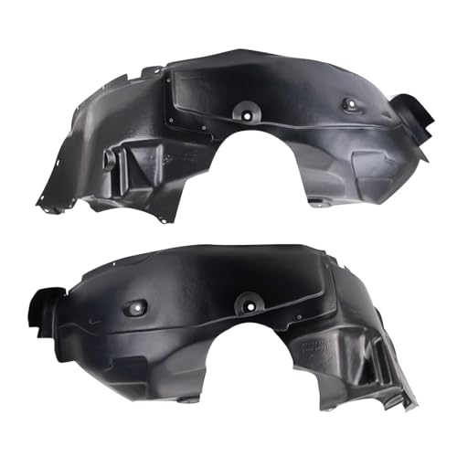 Image of TRQ Front Driver and Passenger Side Inner Fender Liner Set Compatible with 2011-2014 Dodge Avenger