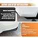 DUSCOKE 2PCS Rear Bumper Lip Splitter Canard Diffuser Spoilers, Car Side Fenders Skirt Spoiler Splitter Front Bumper Lip Protector Body Kit, Universal Anti-Crash Car Exterior Decorations (Black)