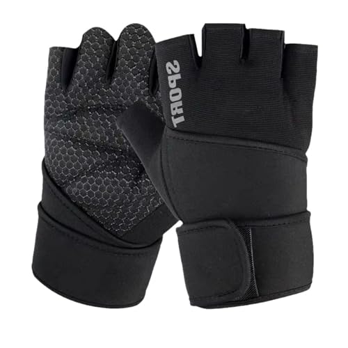 Ldbuejiaja Paquete de 2 guantes flexibles de medio dedo, guantes de entrenamiento de boxeo, guantes deportivos al aire libre para hombres y mujeres