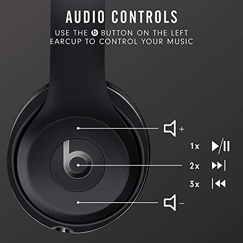 Beats_By_Dre Beats Solo3 Wireless On-Ear - Class 1 Bluetooth Headphones With Bonus Cleaning Cloth, Built-In Microphone - Black #TOP2
