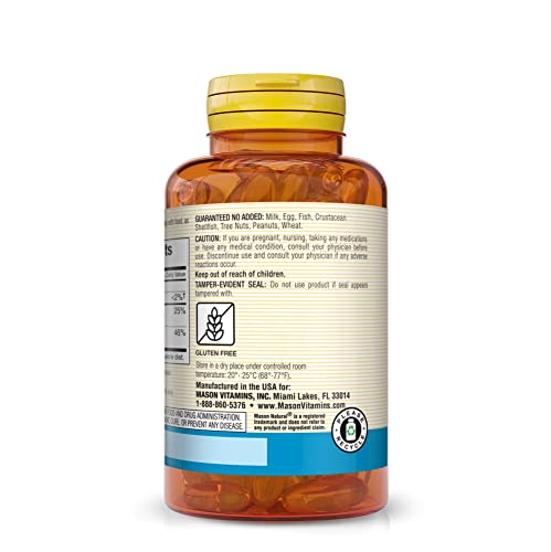 Mason Natural Fast Absorption Calcium With Vitamin D3 - Strengthens Muscle Function, Supports Healthy Bones And Overall Health, 60 Softgels #TOP2