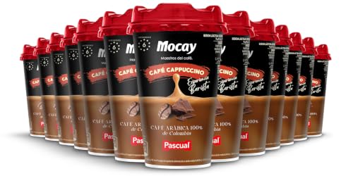 Mocay – Café Frío Listo para Tomar - Pack de Vasos de Café Cappuccino Listo para Beber – 20 Vasos x 200 ml