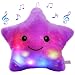 Bstaofy LED Musical Twinkle Star Glow Lullaby Nightlight Stuffed Toys Animated Afraid of Dark Singing Christmas for Toddlers, Purple
