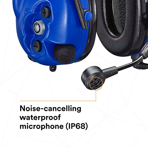 Image of 3M PELTOR WS LiteCom PRO III Headset, Intrinsically Safe, Headband, Professional Grade Durability, Wireless Two-Way Communication Radio, Bluetooth, Boom Microphone, Royal Blue, MT73H7F4D10NA-50