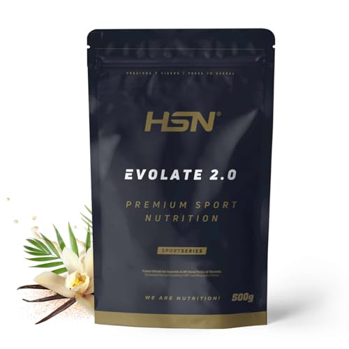HSN Aislado de Proteína de Suero CFM Evolate 2.0 | Vainilla Caribeña 500g | Whey Protein Isolate 90% + Enzimas DigeZyme® | No Incluye Dosificador | No GMO, Vegetariano, Sin Gluten ni Soja