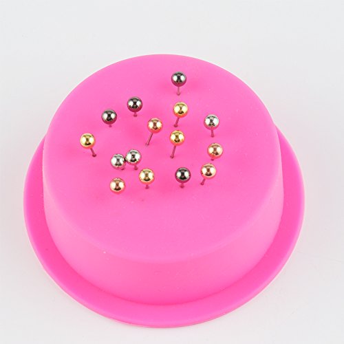 Subang 800 Pieces Map Tacks 1/8-Inch Retro Metallic Color Beads Head Marking Push Pins, 4 Colors #TOP5