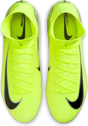 Image of Nike Men's Football high top Soccer Shoe, Volt Black, 7.5