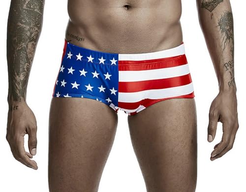 Calzoncillos de natación para hombre con bandera británica modelo SWM-UJ-A