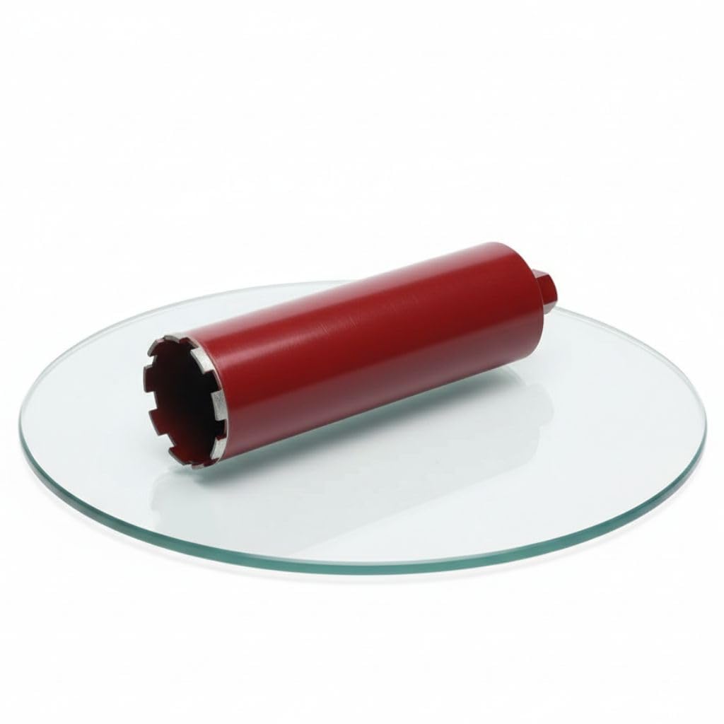 Mucola Diamantbohrkrone Kernbohrer für Beton Stahlbeton Ø 150 mm 400 mm Rot