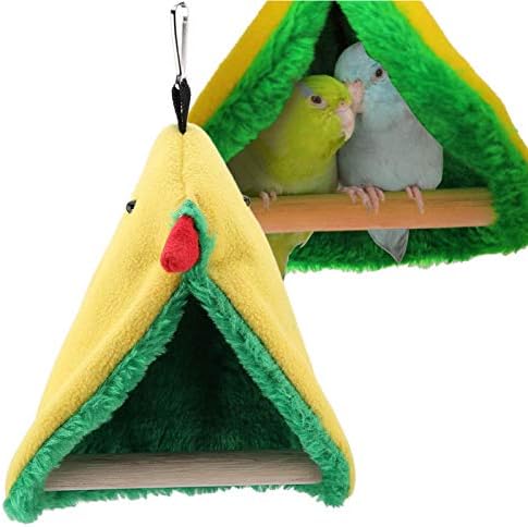 cigemay Parrot Hammock, Reduce Stress Bird Happy Tent, Bird Hammock, Finches Macaws Cockatiels for Small Parakeets