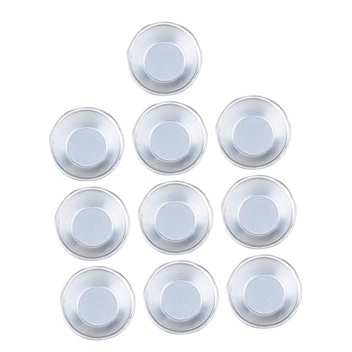 Cabilock 10pcs Egg Tart Molds Reusable Tart Pans for Baking Kitchen Molds for DIY Desserts Cupcakes and More