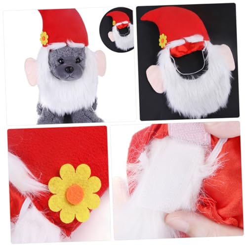 Disfraz para perro y gato Sombrero Navideño Rojo M miniatura 6