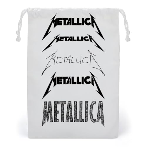 巾着袋 メタリカ METALLICA 巾着ポーチ 収納バッグ 引きひも袋 小物入れ 軽量 おしゃれ 折り畳み ギフトバッグ ッグインポーチ 運動 出張 旅行 通勤 通学 携帯便利 プレゼント