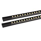Niwaker 2Pcs 70 Inch Truck LED Running Board Lights for Extended Cab & Crew Cab Trucks Amber/White T