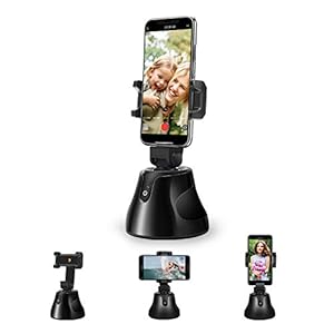 Gimbal Stabilizer for Smartphones – Auto Face Tracking Tripod 360° Rotation Smart Shooting Camera Mount with 1/4 Inch Tripod Interface for TIK Tok, YouTube, Live Video Recording