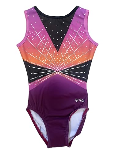 LIL'FOX Gymnastics Leotards for Girls - LUMINOUS - Kids Dance, Tumbling, Acrobatics, Gymnastics Equipment