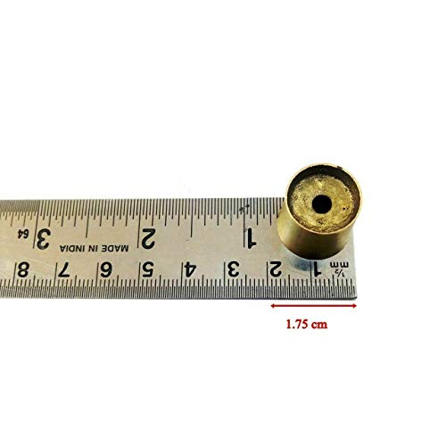 Fynjrex Brass Cane Spare Tip - Set Of 10: Enhance And Restore Your Walking Stick - Solid Brass Construction Walking Cane - Nostalgic Vintage Cane Accessories Collection #TOP2