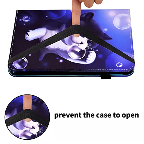 CXTCASE Case for Lenovo Tab M10 Plus (3rd Gen) 10,6 Inch,Stand Function PU Leather Protective Cover Tablet Case Shell for Lenovo Tab M10 Plus 3rd Gen,Bubble Cat - Image 4