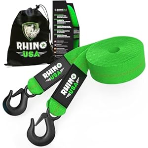 Rhino USA Abschleppgurt mit Haken 4500 kg