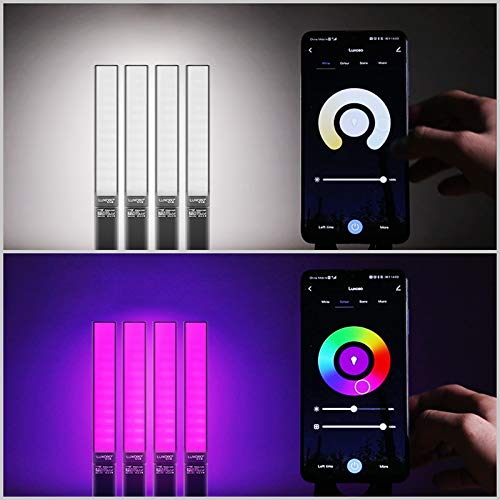 LUXCEO P6 RGB LED Videoleuchte Leuchtstab Handheld Fotografie Licht 1300LM,2500-6500K,eingebauter 10000mAh Batterie,12… – Bild 7