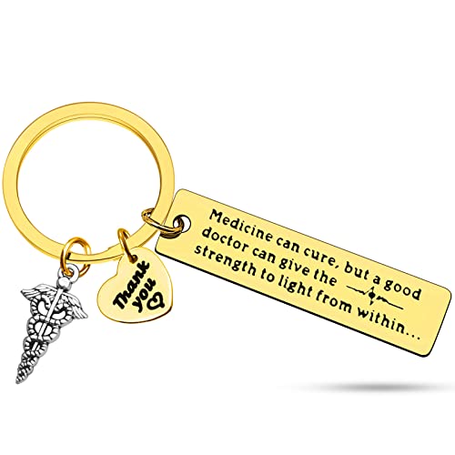 Porte-clés Doctor Appreciation - Cadeau inspirant pour médecin, départ à la retraite, futur médecin, remise de diplôme, cadeau de remerciement pour médecin, anniversaire, Noël, Thanksgiving Cover