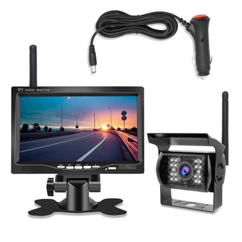 Drahtlose Rückfahrkamera 7-Zoll-Monitor Wireless...
