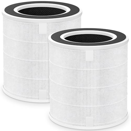 Image of 2-Pack PB6866 Replacement Filters Compatible with Pureborne Air Purifier, 3-Layer H13 True HEPA Filter System with Activated Carbon