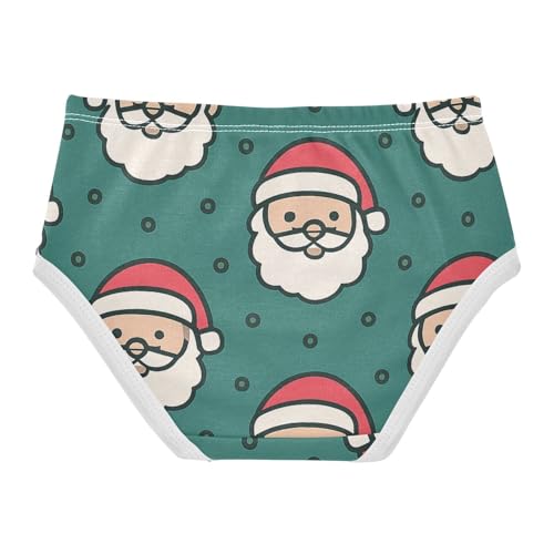 Santa Claus Seamless Soft Girls' Panties Breathable Underwear for Girls in Sizes 2T,3T, 4T, 5T, 6Y and 8Y2