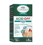 L'Angelica, Acid Off, Antiacido Fast, Controlla L'Acidità Gastrica e Contrasta Tensione Addominale, Con Musa Paradisiaca, Zenzero, Altea, Gusto Delicato Menta, 1 Confezione da 30 Compresse