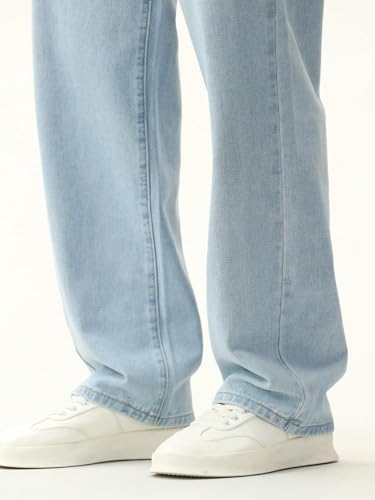 Image of AFT Torpedo Jeans for Men || Stretchable Cotton Blend Denim Fabric || Men Joker Series ||Loose Fit Baggy Style Jeans for Men||Jeans||